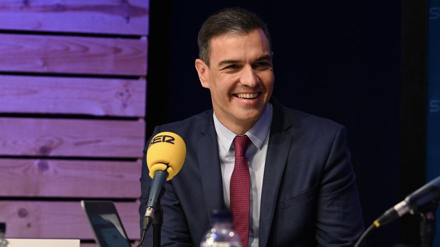 Pedro Sánchez durante la entrevista en la Cadena SER.