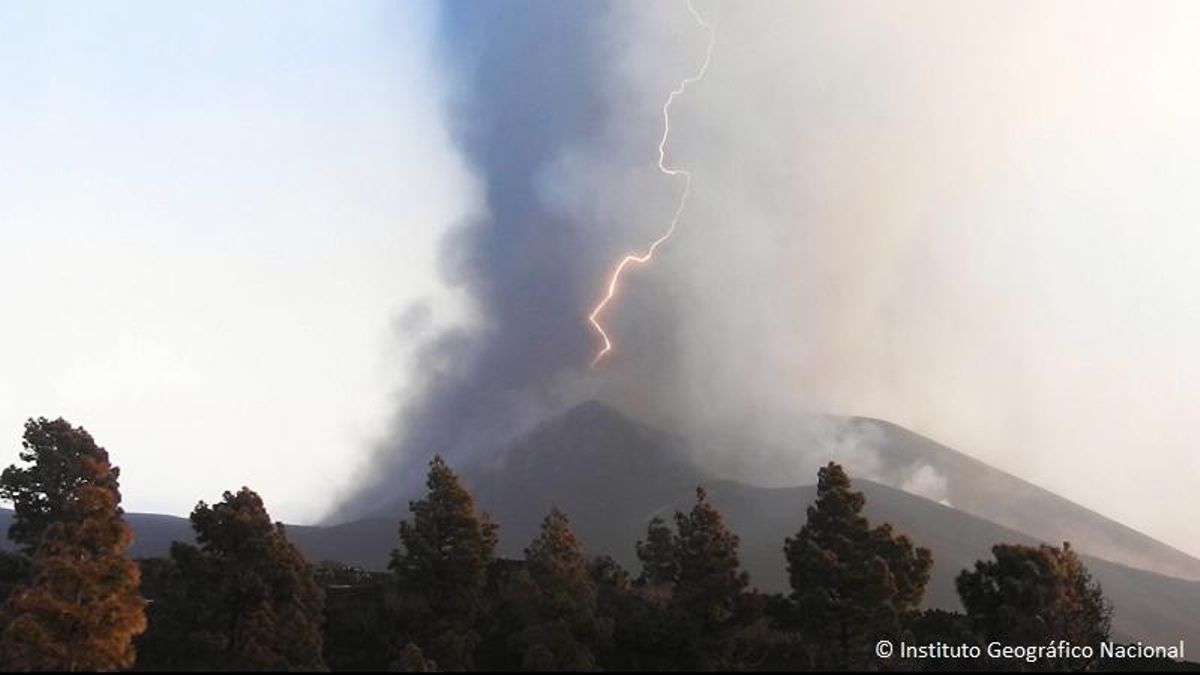 Imagen de archivo del erupción del Tajogaite en 2021.
