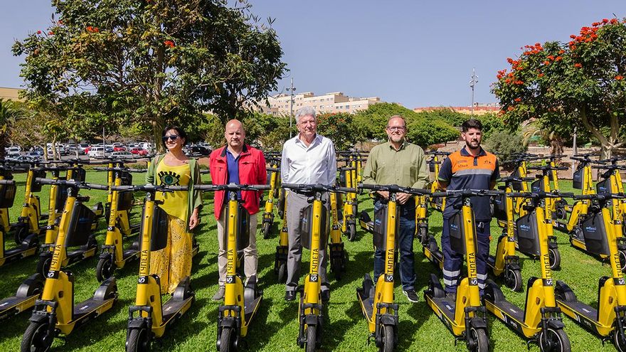 Las Palmas de Gran Canaria estrena flota de patinetas eléctricas.