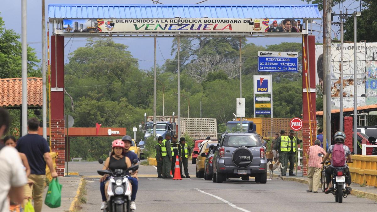 Uno de los pasos fronterizos entre las ciudades de Cúcuta (Colombia) y Ureña (Venezuela), el 5 de enero de 2026.