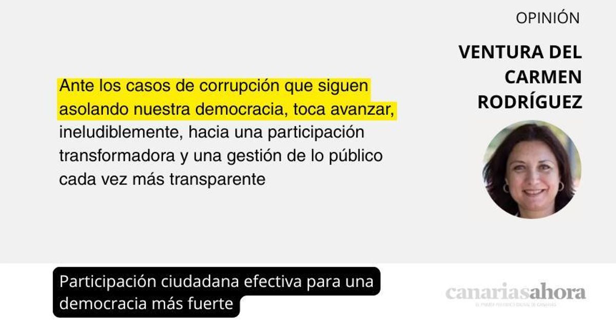 Participación ciudadana efectiva para una democracia más fuerte