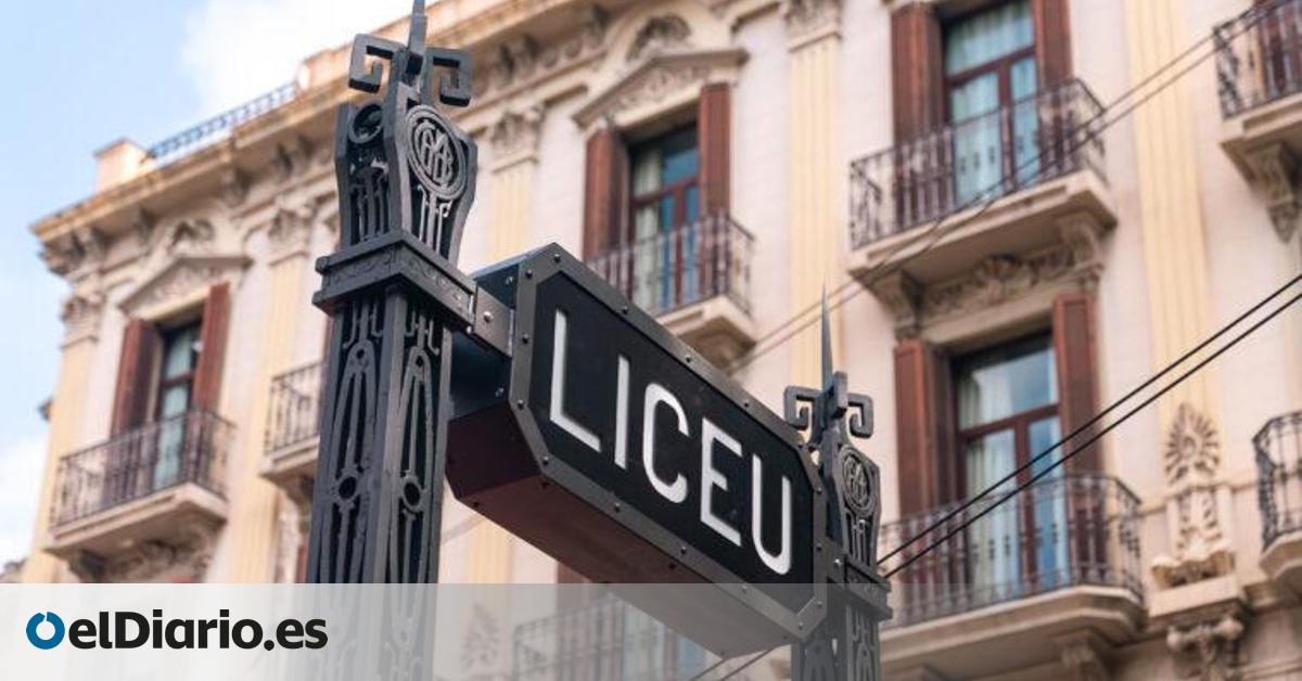 Barcelona celebra el centenario del metro devolviendo al Liceu los pináculos que lo hicieron inconfundible