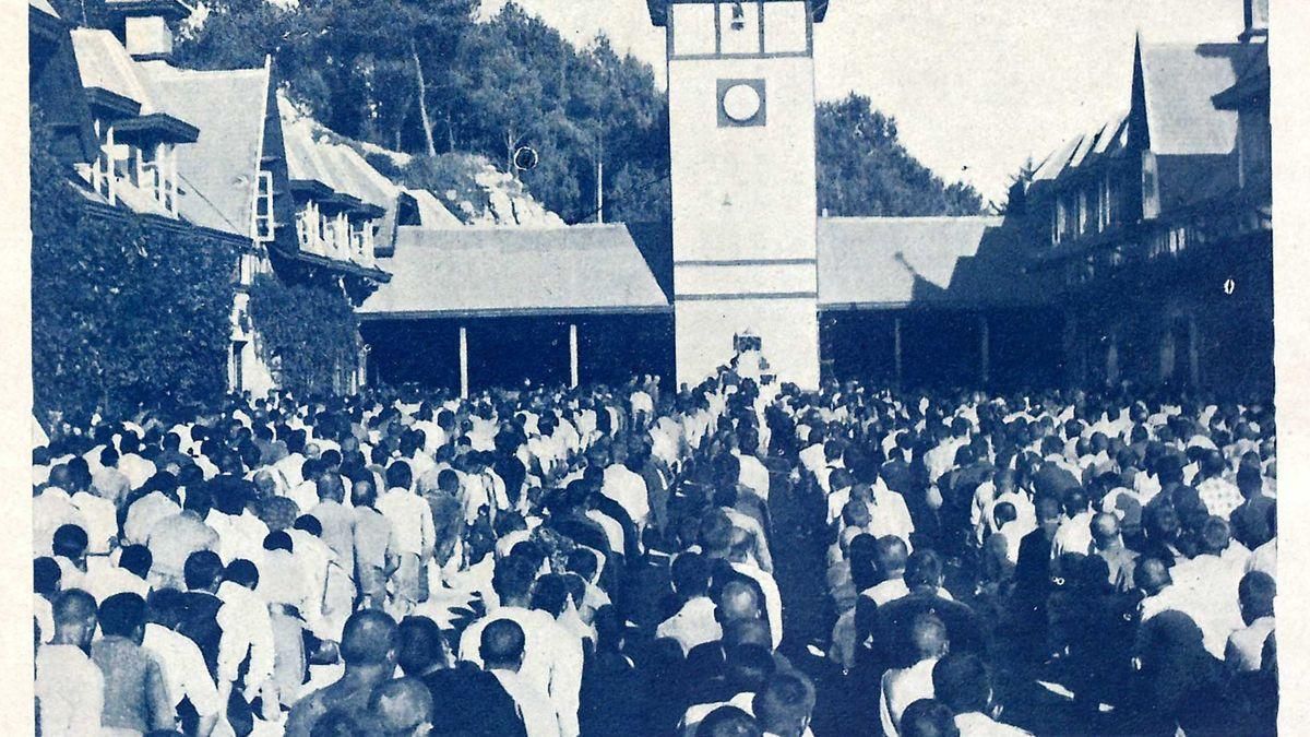 Campo de concentración de La Magdalena, en Santander, en el año 1938.