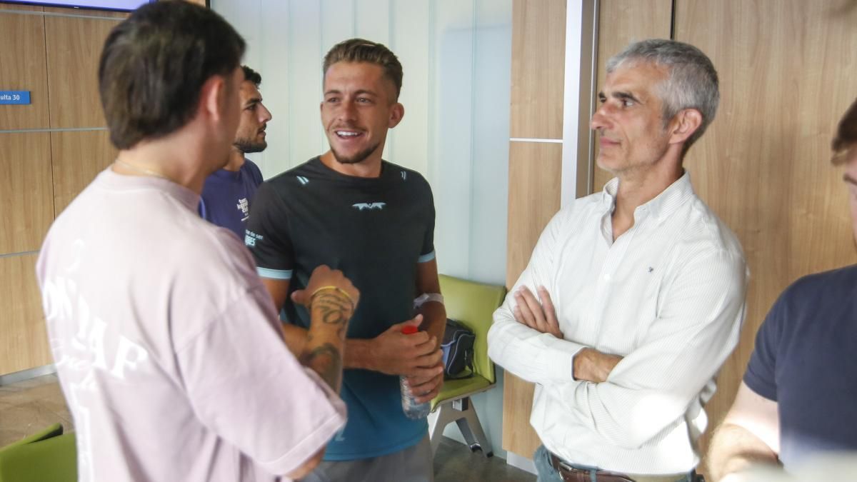 Isma Ruiz, durante los reconocimientos del pasado lunes