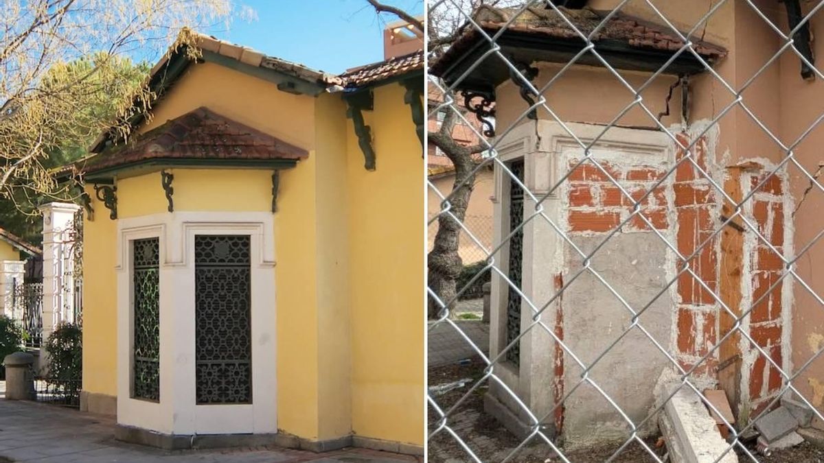 La Puerta Bonita de Carabanchel cumple un año con el rostro agrietado y ahora el Ayuntamiento receta un primer remedio