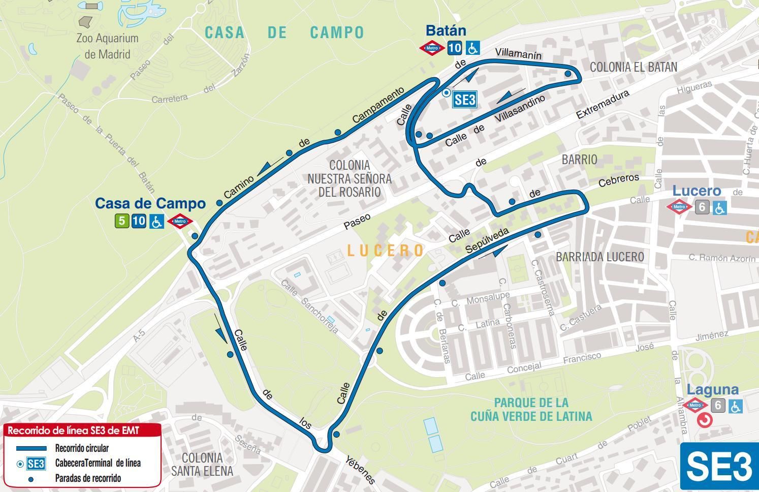 SE3 entre Batán y  Lucero