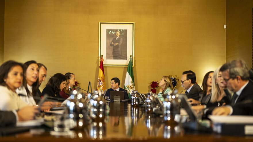 Reunión del Consejo de Gobierno de la Junta de Andalucía presidida por Juanma Moreno. (Foto de archivo).
