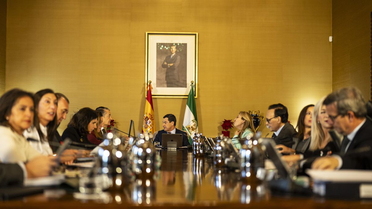 Reunión del Consejo de Gobierno de la Junta de Andalucía presidida por Juanma Moreno. (Foto de archivo).