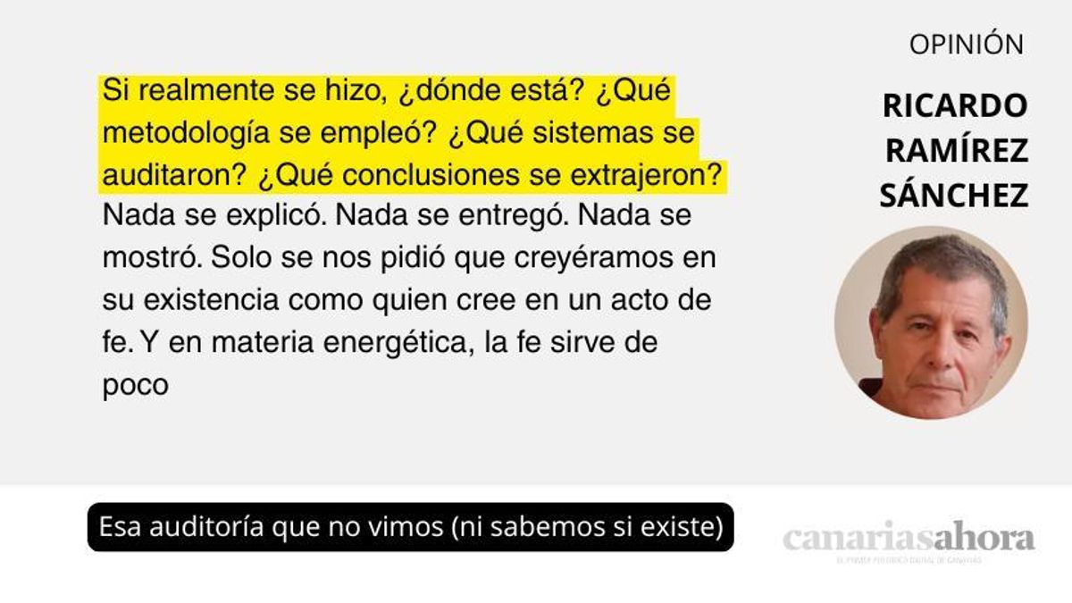 Esa auditoría que no vimos (ni sabemos si existe)