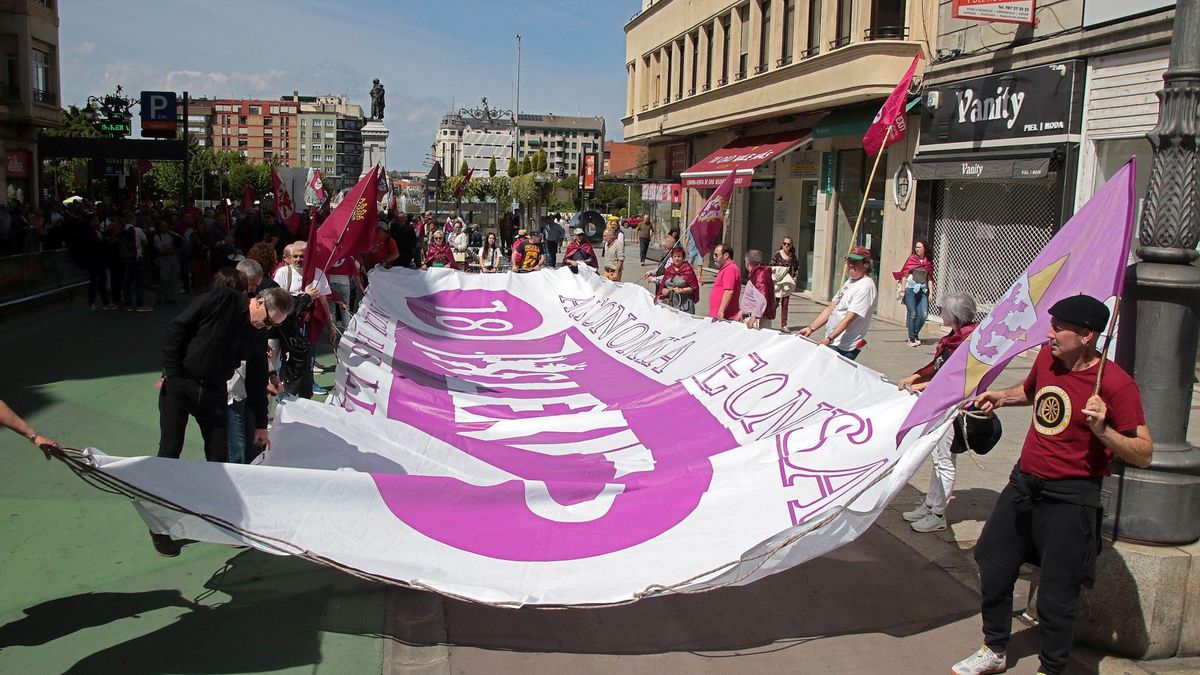 La manifestación en Ordoño II.