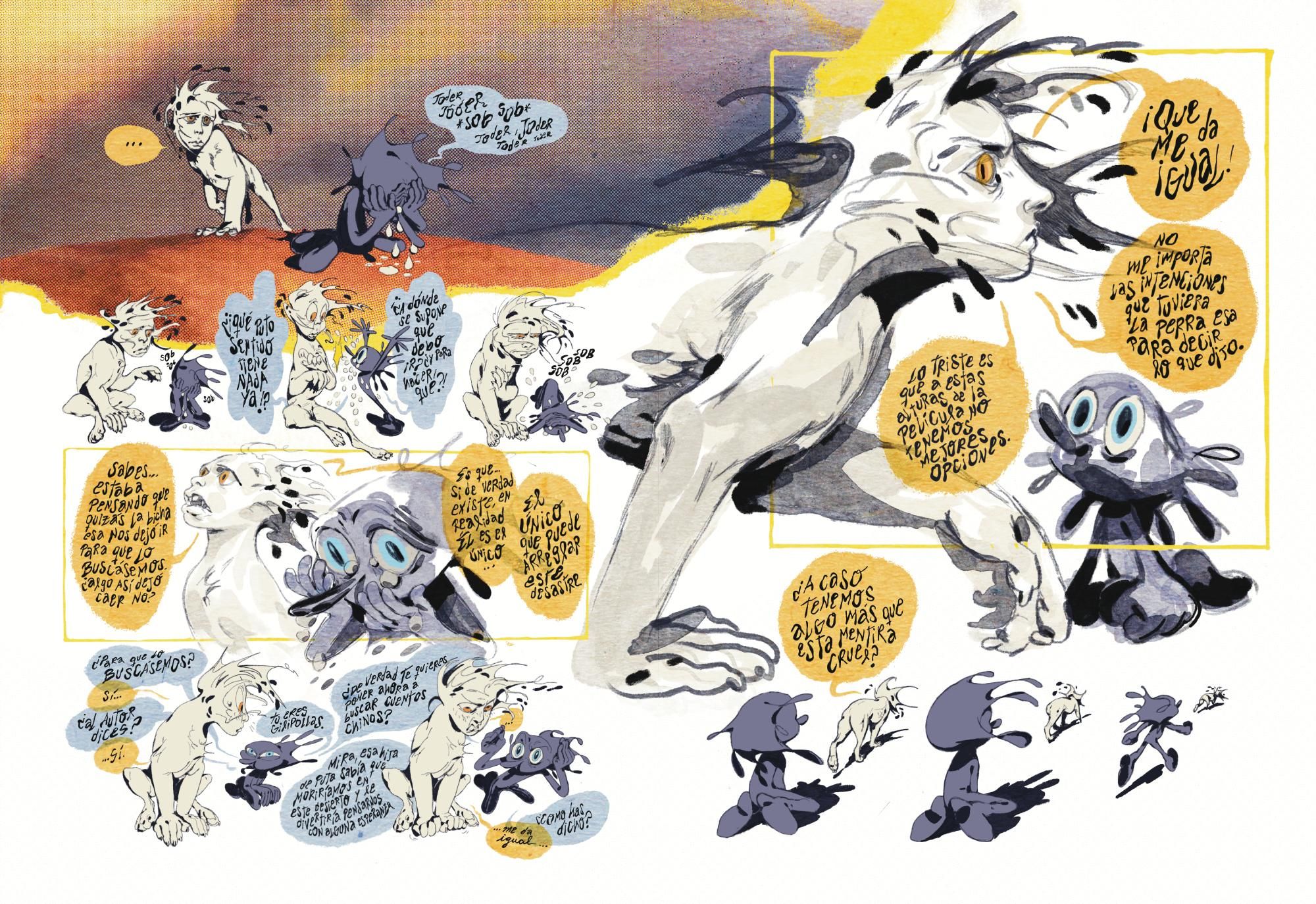 Una de las viñetas de 'Encías quemadas', el cómic de Natalia Velarde