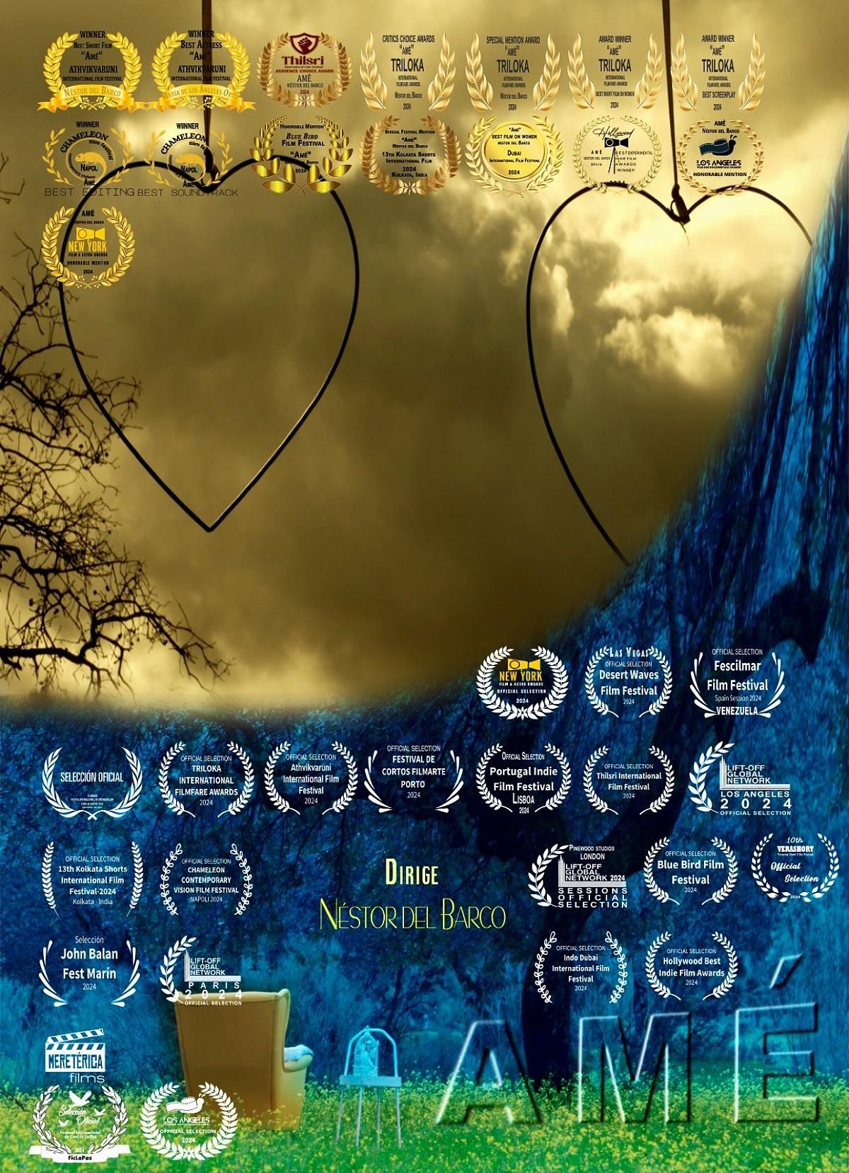Selecciones y premios del cortometraje 'Ame' de Néstor del Barco.