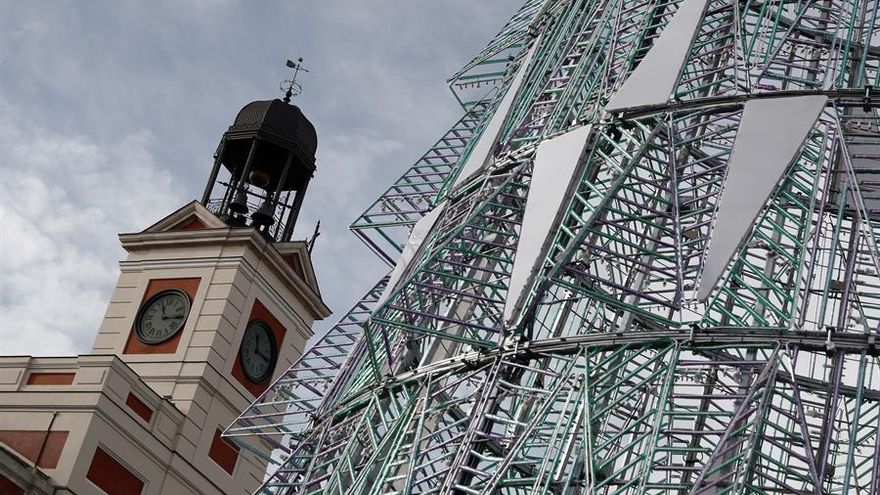 Vista de la Puerta del Sol en Madrid este viernes