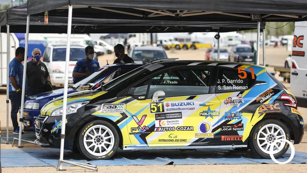 Parque cerrado del XXXVIII Rallye Sierra Morena