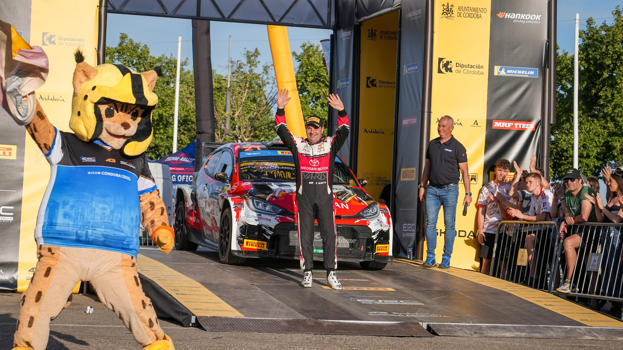 Entrega de premios y podio del Rally Sierra Morena