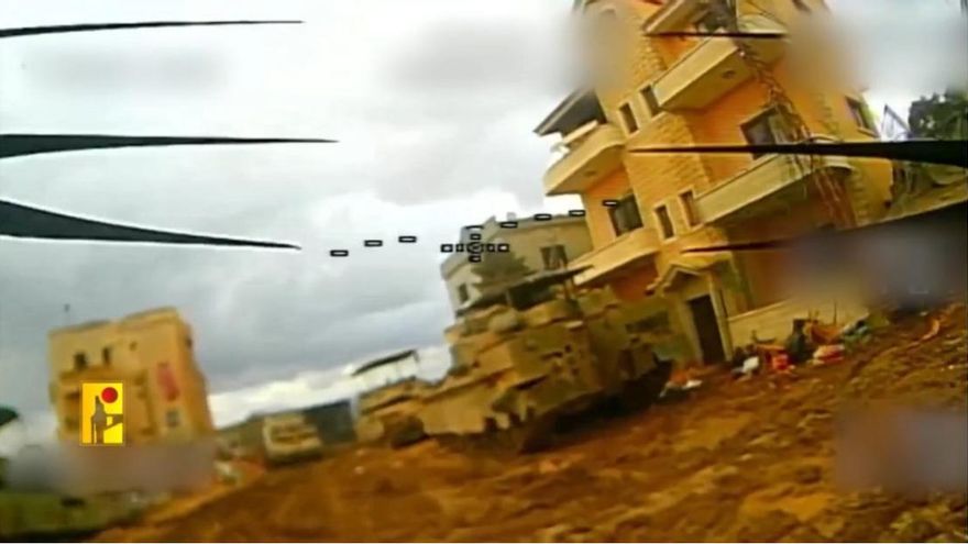 Hizbulá pone en aprietos a las tropas de Israel en Líbano con drones por cable de 250 euros