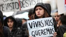 Protesta en Argentina contra la violencia machista (imagen de archivo).