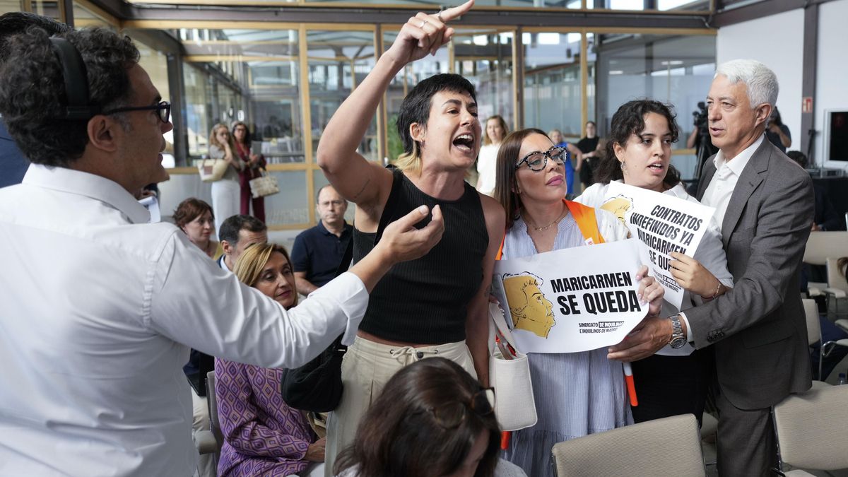 Activistas del Sindicato de Inquilinas interrumpen a la ministra