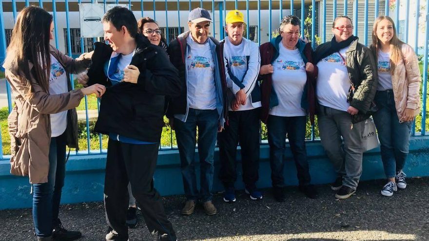 Usuarios del centro de día de la Fundación Psicopediatría de Sevilla