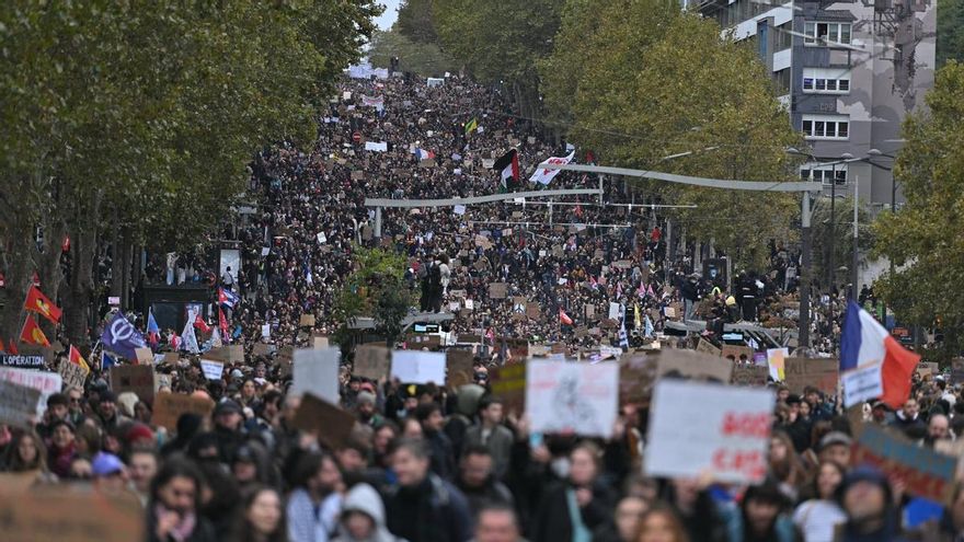 La calle mantiene la presión sobre Macron con marchas masivas pese a las trabas del Gobierno