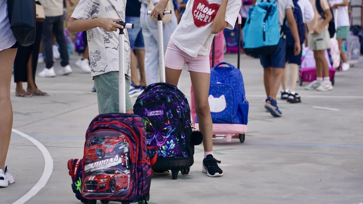 Imagen de archivo de unos alumnos.