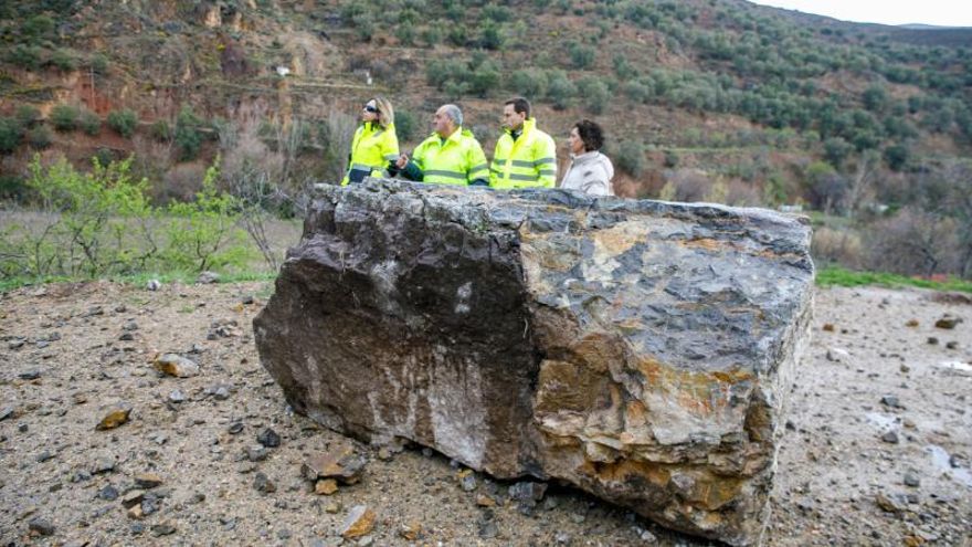 Comienza la construcción del desvío alternativo en Arnedillo tras el desprendimiento