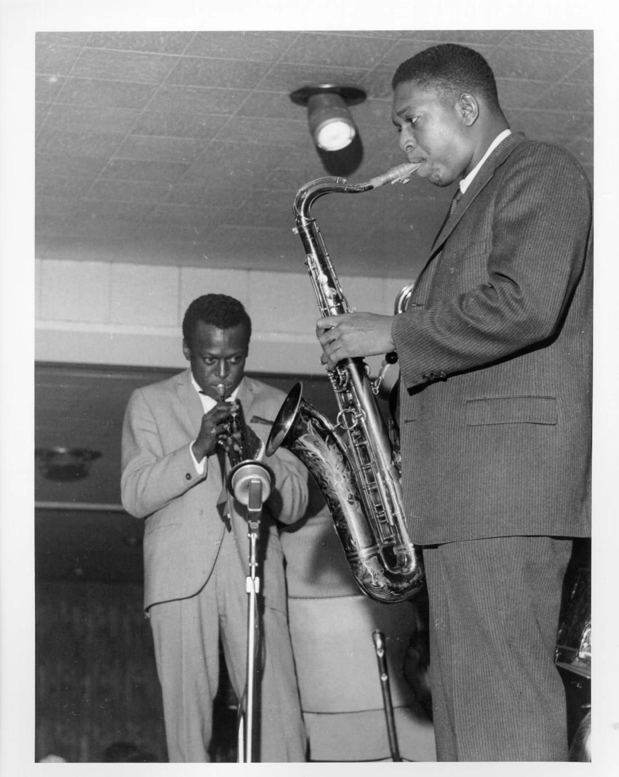 Miles Davis y John Coltrane