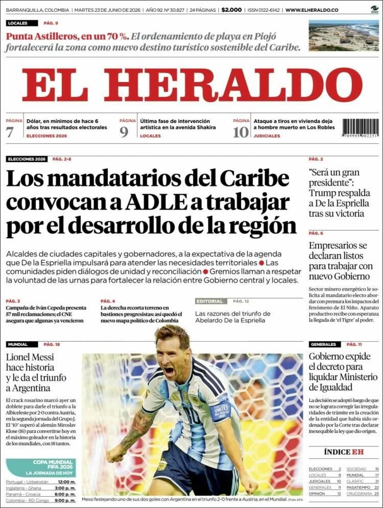 Los diarios del mundo, a los pies de un Messi eterno