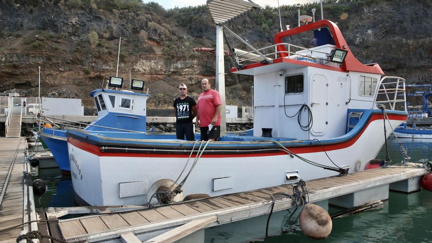 Los pescadores en La Palma amarran sus barcos hasta 2022 a la espera de ayudas