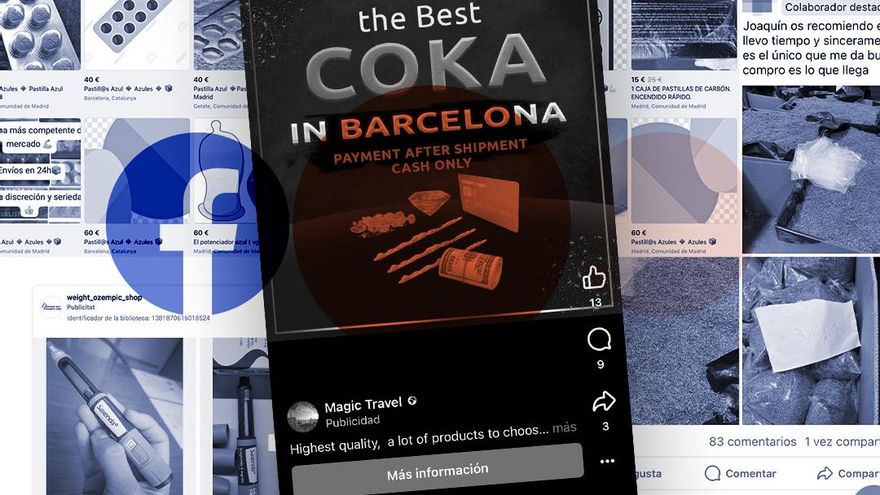 “La mejor coca de Barcelona”: los traficantes usan la publicidad de Facebook para atraer a nuevos clientes