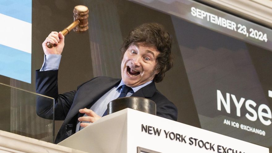 Milei abrió la Bolsa de Nueva York en el arranque de su gira por EEUU y reafirmó que el equilibrio fiscal "es inquebrantable"