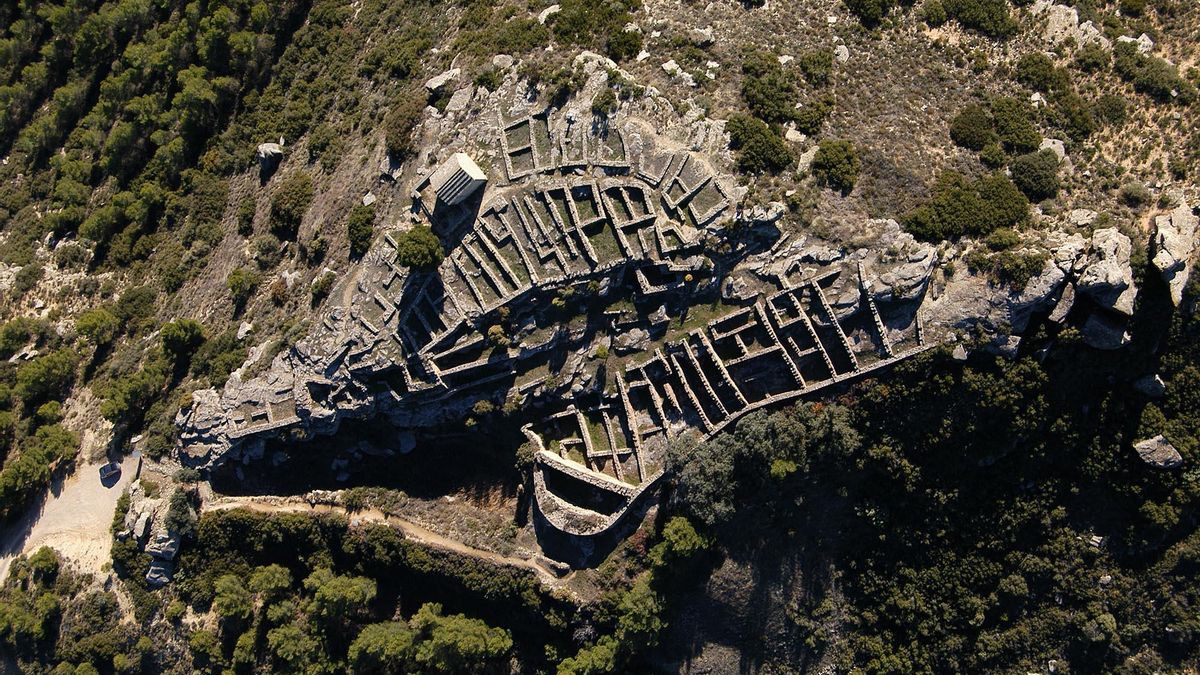 Yacimiento del poblado íbero de San Antonio, en Calaceite (Teruel).