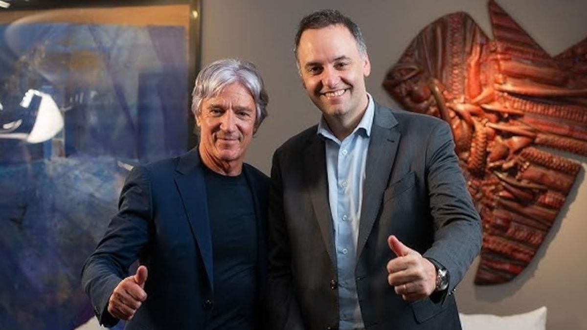 Marcelo Grandio y Manuel Adorni.