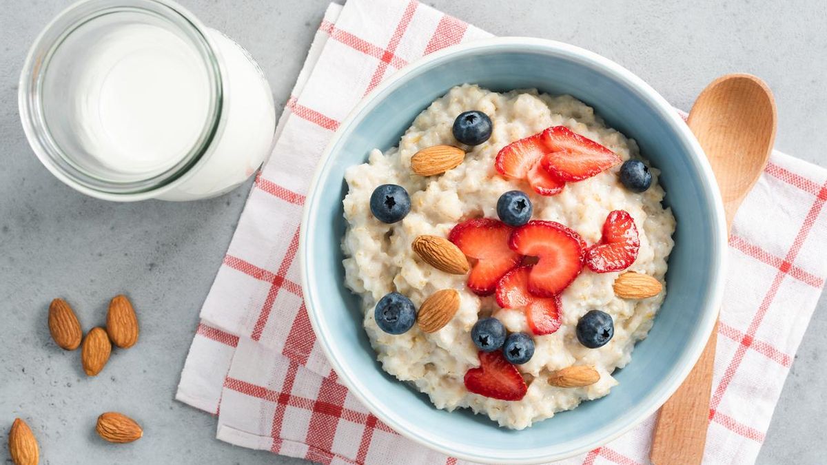 Un desayuno saludable.