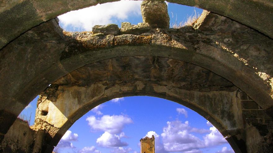 Siguen los derrumbes en el techo de la ermita de San Jorge, Cáceres, del siglo XIV