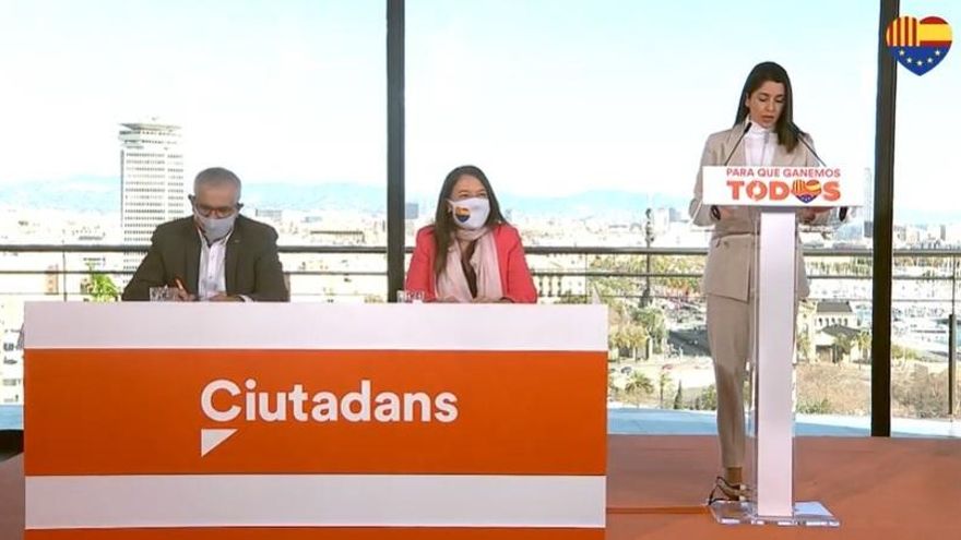 La líder de Cs, Inés Arrimadas