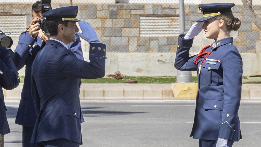 La princesa llega a la Academia del Aire para iniciar su último año de formación militar