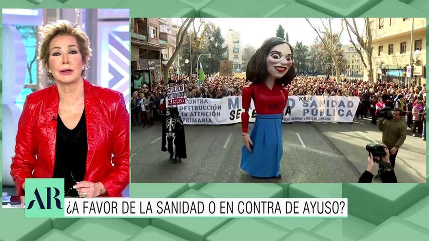 Jorge Javier Vázquez ironiza sobre un rótulo de 'El programa de Ana Rosa' por Ayuso: "Pongo una X"