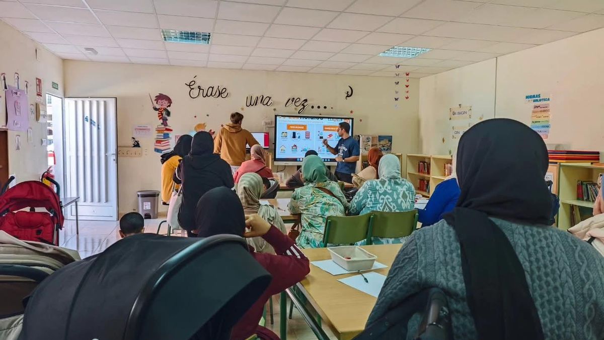 Alumnado de la Región de Murcia en uno de sus colegios públicos.