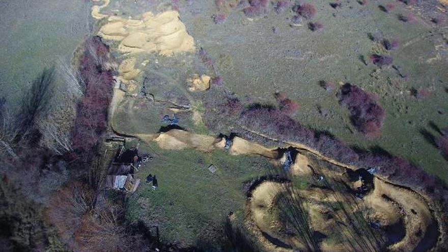 Vista aérea del Barrial Bikepark.