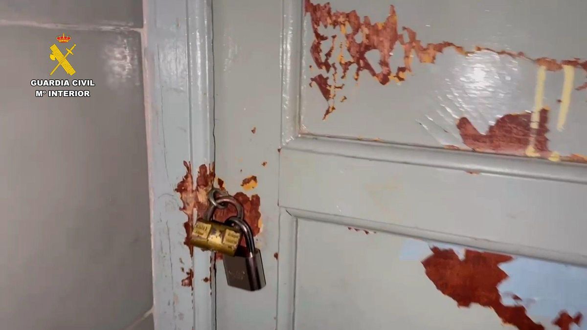 Algunas estancias estaban cerradas con candado