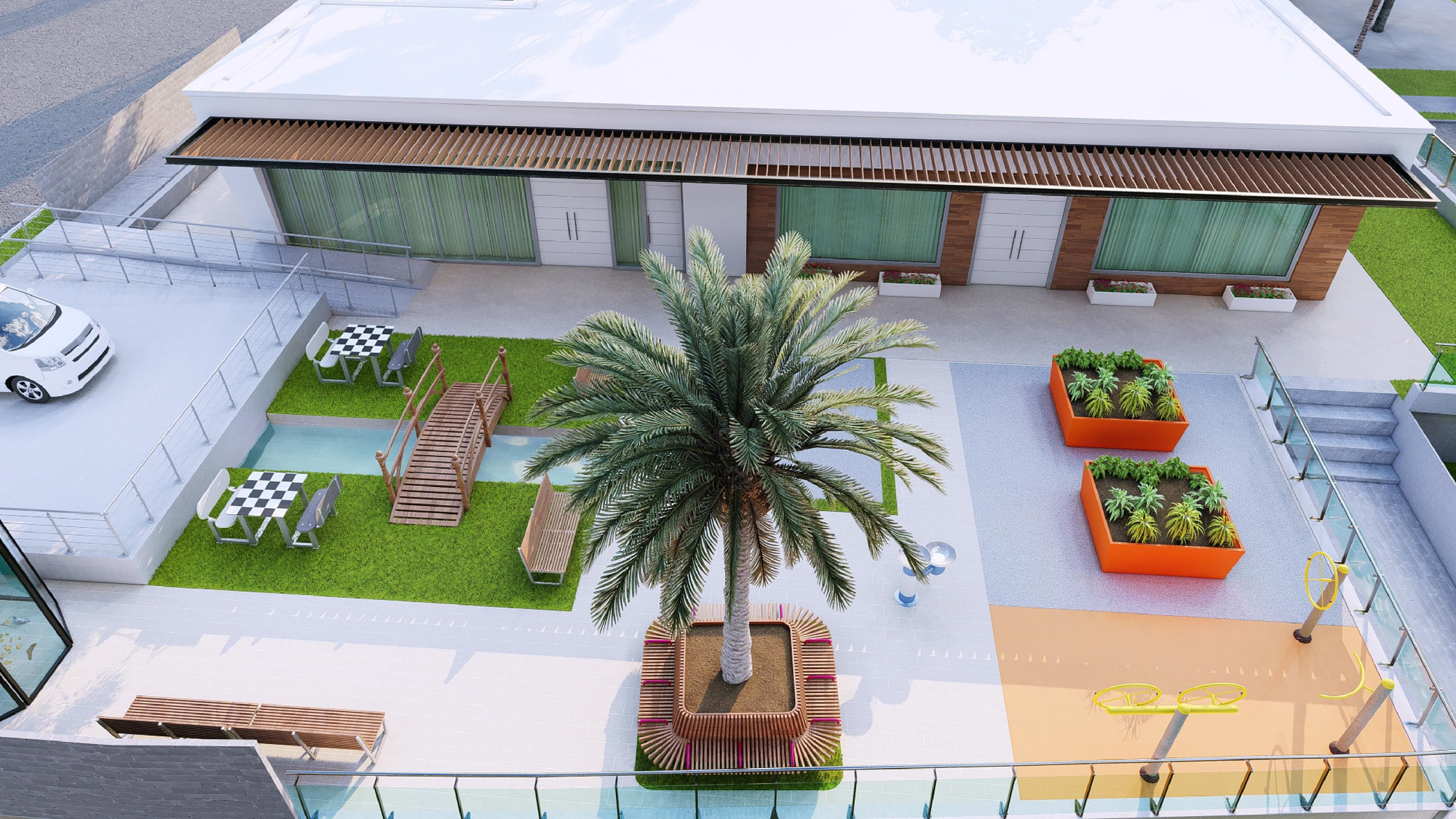 Maqueta de una de las opciones del centro.