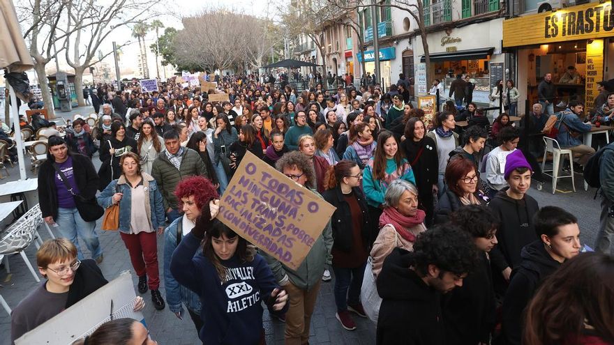 Manifestación del 8M de Palma en 2023.