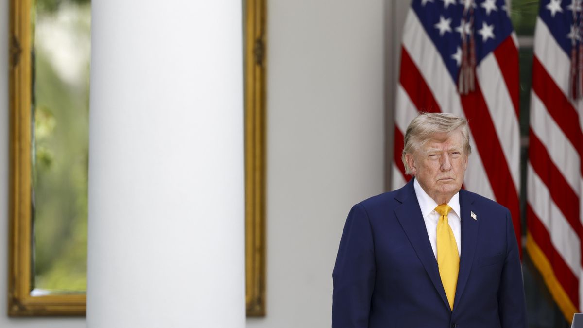 El presidente de EEUU, Donald Trump, en la Casa Blanca el 24 de agosto.