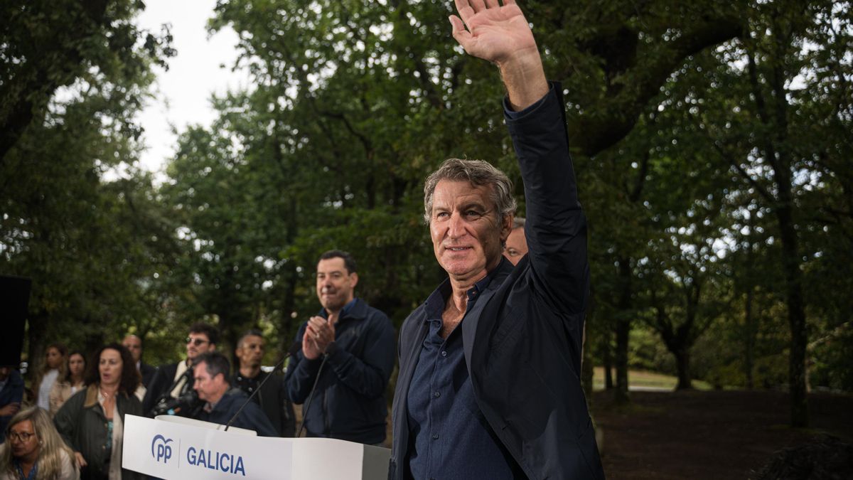 Feijóo, durante la apertura del curso político del PP en cerdedo-Cotobade (Pontevedra)