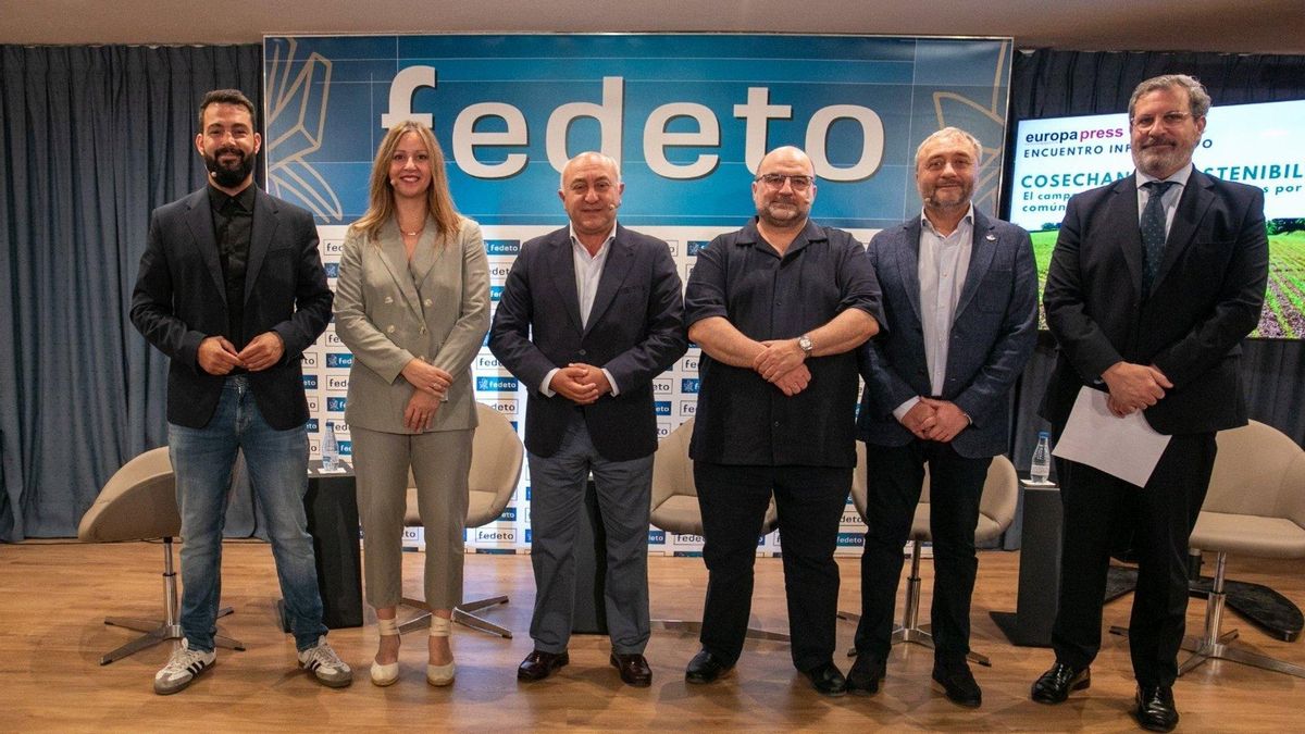 Encuentro informativo 'Cosechando sostenibilidad' celebrado en la sede de Fedeto. - EUROPA PRESS