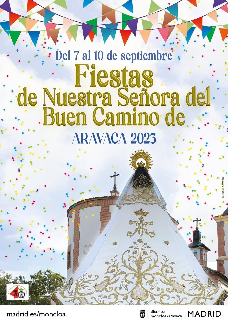 Cartel oficial de las Fiestas de Aravaca 2023