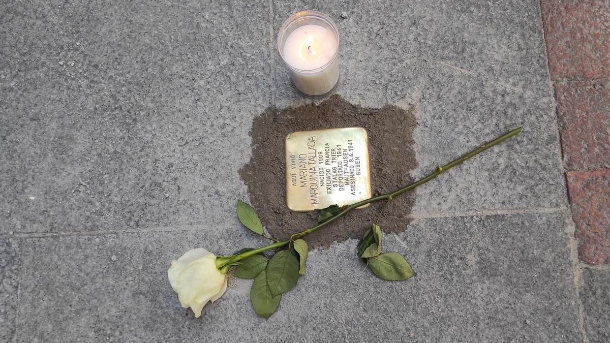 Quince 'stolpersteine' en Centro luchan contra la desmemoria