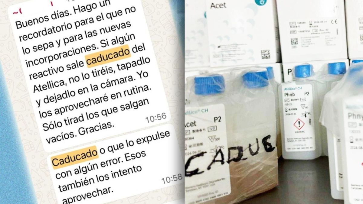 "Si sale caducado, no lo tiréis": así se instaba a usar material obsoleto para análisis en un hospital público de Málaga