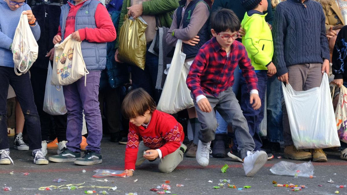Que los caramelos estén en el suelo no es ningún problema